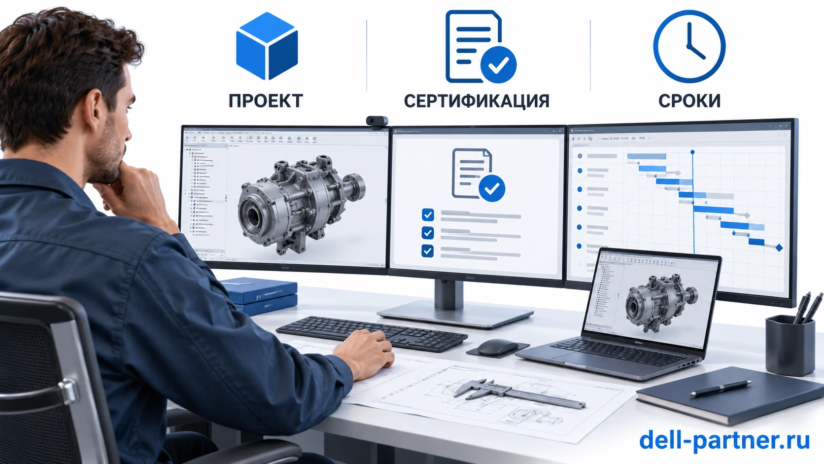Проверка рабочего проекта, сертификации и времени инженерных операций
