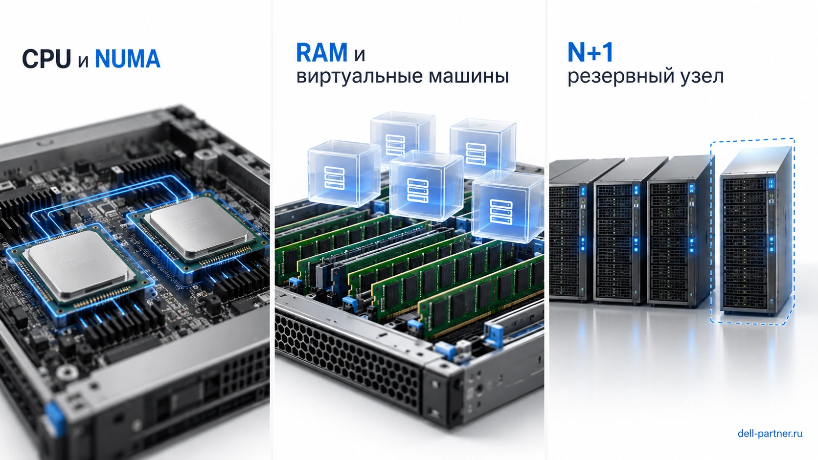 CPU и NUMA, оперативная память и резервирование N+1