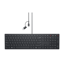 Dell KB525C клавиатура, Full-size, USB-C